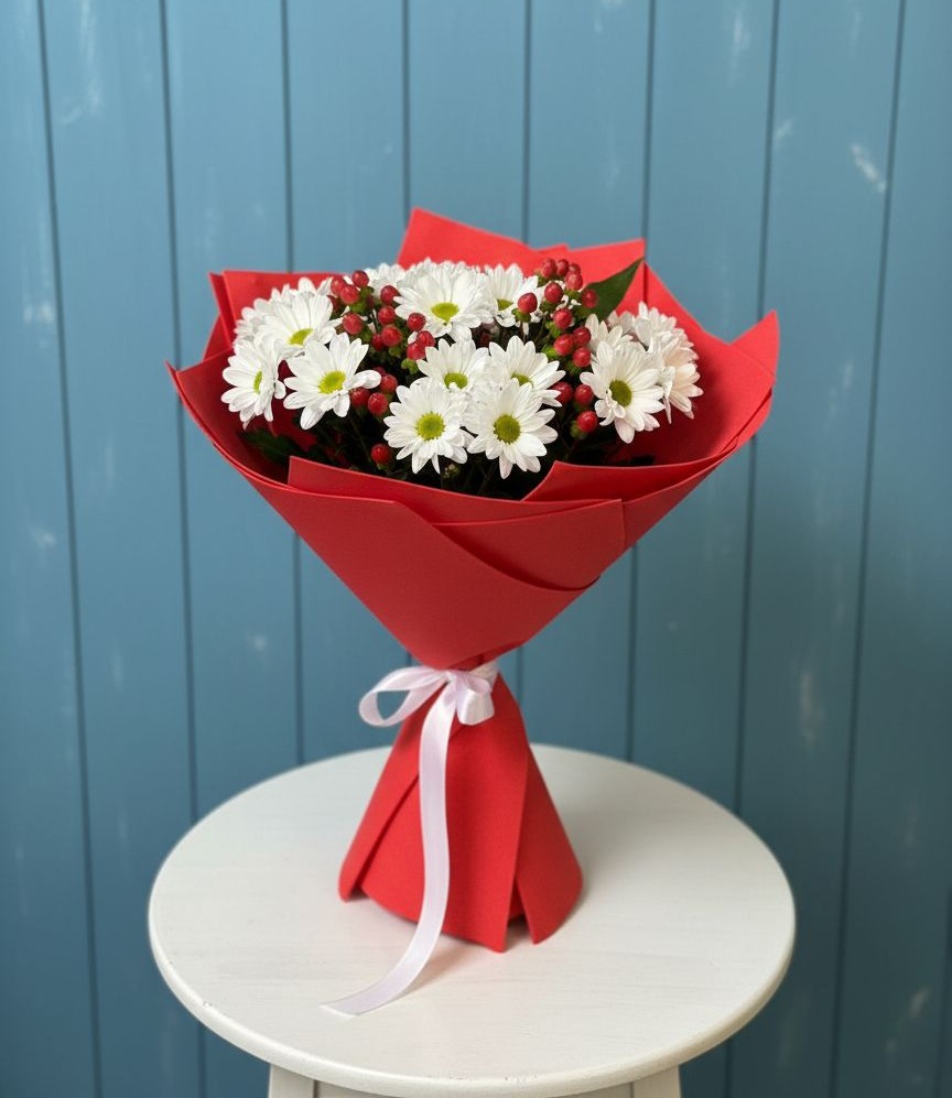 Букет цветов из: Хризантемы в Мещерино