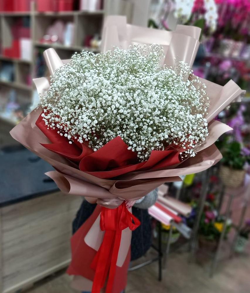 Букет Белые хлопья в Мещерино Букет цветов из: Гипсофила в Мещерино