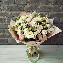Букет цветов из:  Альстромерии, Розы и Хризантемы #REPLACE_PRED# Мещерино