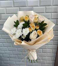 Букет цветов из:  Розы и Хризантемы в Мещерино