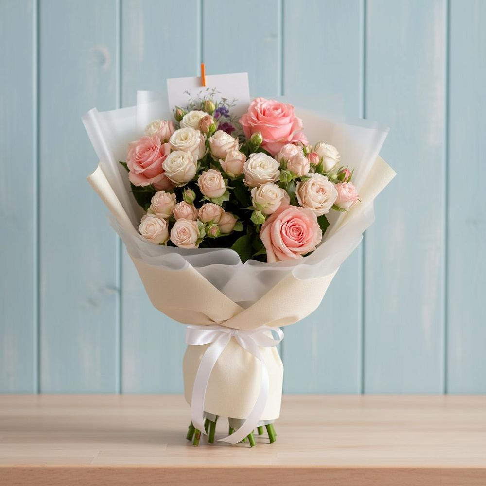 Букет цветов из: Розы в Мещерино