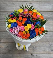 Букет цветов из:  Розы и Хризантемы в Мещерино