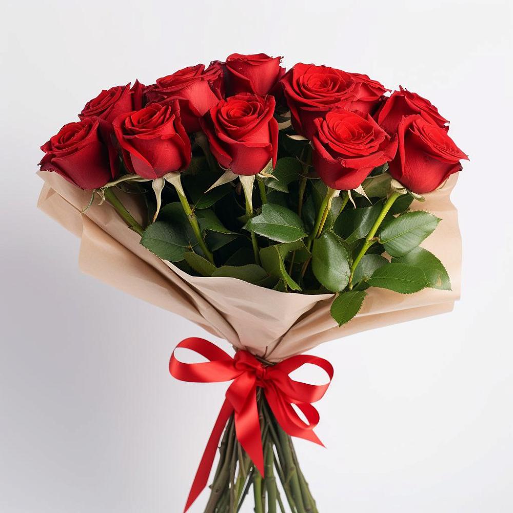 Букет 11 Красных роз Эдлесс Лав в Мещерино